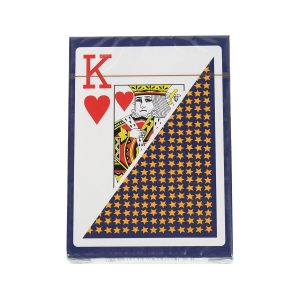 Carton of 36 x 100% plastic playing cards (BLUE backs)