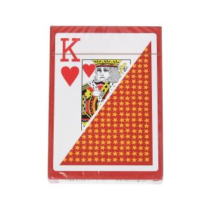 Carton of 36 x 100% plastic playing cards (RED backs)