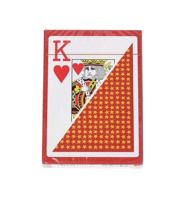 Carton of 36 x 100% plastic playing cards (RED backs)