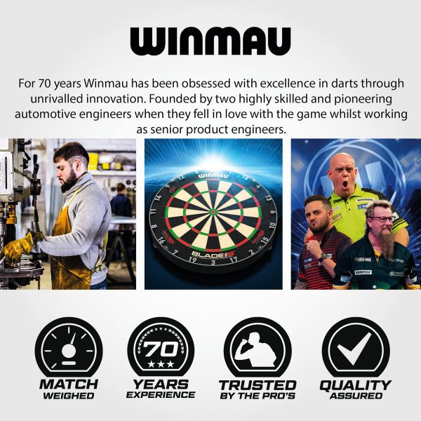Winmau Rashad Sweeting 90% Tungsten Steel-Tip Darts - 24g