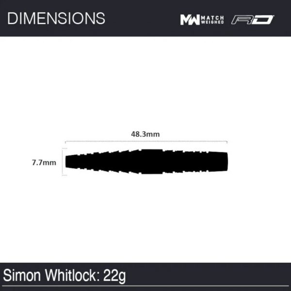 Winmau Simon Whitlock Atomised Player Edition 90% Tungsten Darts - 22g
