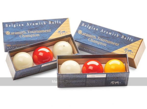 Set of Aramith Tournament Champion Billiard Balls (2 & 1/16 inch, 52.5mm)