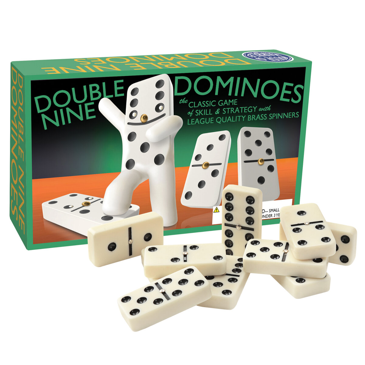 Double 9 Dominoes with Spinners