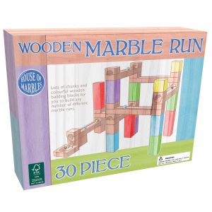30-Piece Wooden Marble Run