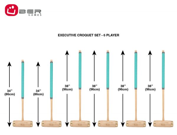 Uber Games Executive Croquet Set - 6 Player - Choice of storage options