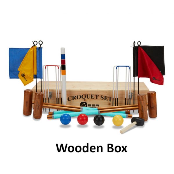 Uber Games Garden Croquet Set - 4 Player - Choice of storage options