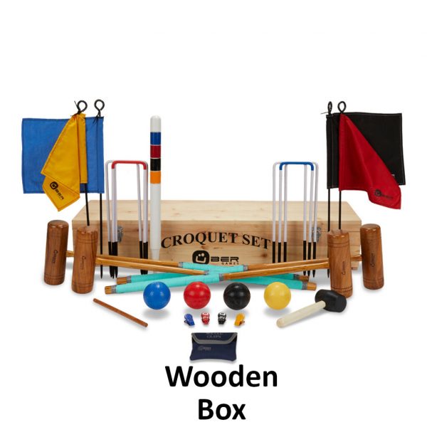 Uber Games Pro Croquet Set - 4 Player - Choice of storage options
