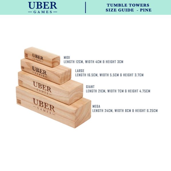 Uber Games Tumble Towers - Pine