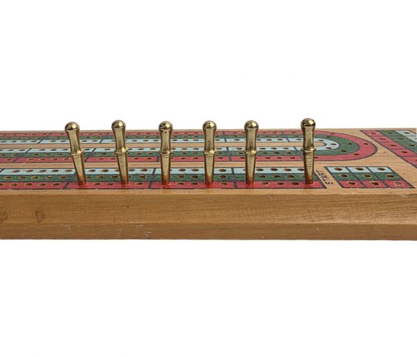 Set of 6 Tapered Brass Cribbage Pegs - 28mm