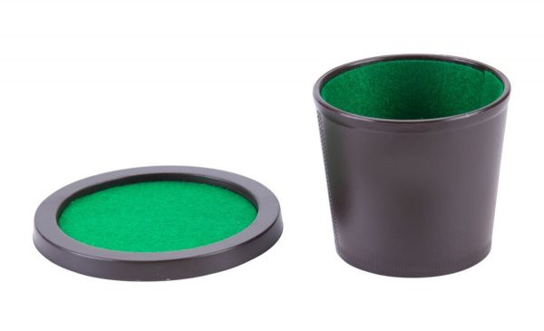 Poker cup with lid and dice - 16mm
