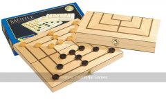 Philos Nine Mens Morris Game with Folding Wooden Board
